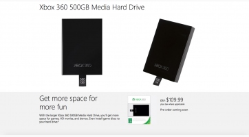 500GB-os külső meghajtót kapott az Xbox 360