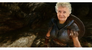 A 80 éves Skyrim-függő nagymamánál menőbbet ma már tuti nem fogsz látni!