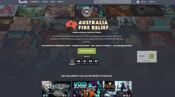 A legújabb Humble Bundle ajánlat részeként játékvásárlással segíthetjük az ausztrál bozóttüzek károsultjait