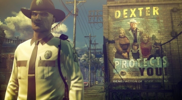 A 47-es ügynök sheriff egyenruhában pózol a legfrissebb Hitman: Absolution screenshoton