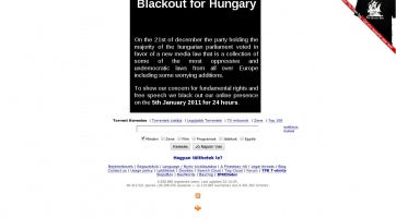 A Piratebay is tiltakozik a magyar médiatörvény ellen