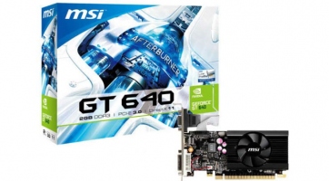 Alacsony profilú GeForce GT 640 az MSI kínálatában