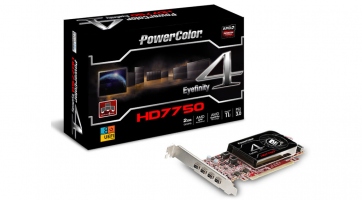 Alacsony profilú HD 7750-es Radeonnal jelentkezett a PowerColor