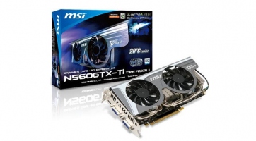 Árlistákon az MSI legújabb N560GTX-Ti Twin Frozr II gyorsítója