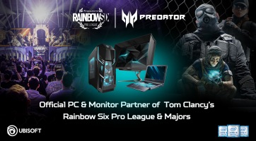Az Acer Predator brand is szponzorálni fogja a Rainbow Six: Siege esport ligáját