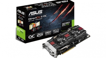 Az Asus bejelentette új GTX 770 DirectCU II gyorsítóit