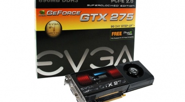 Az EVGA is bemutatta a túlhajtott GTX 275-ös kártyáját