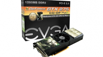 Az EVGA piacra dobta új GTX 275 CO-OP PhysX Edition gyorsítóját