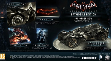 Batmobile modell az Arkham Knight gyűjtői kiadásában