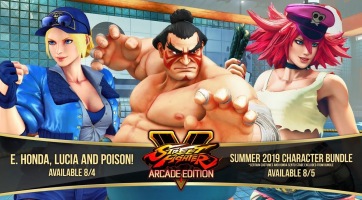 E. Honda, Lucia és Poison is csatlakozik a Street Fighter V: Arcade Edition bunyóihoz