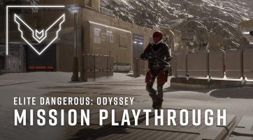 Gameplay videón az Elite Dangerous: Odyssey expanzió