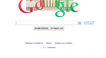 Google logo az 1848-49-es forradalom és szabadságharc emlékére