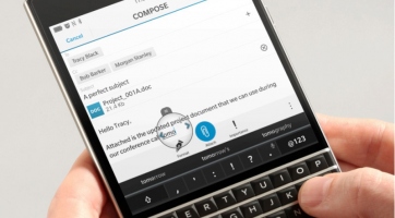 Gorilla Glass 3-as kijelzőt kap a BlackBerry Passport