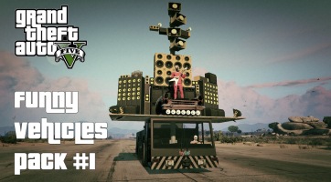 Gyagyás járgányok a GTA V-ben, avagy itt a Funny Vehicles Pack