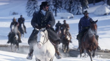 Hangulatos képeken virítanak a Red Dead Redemption 2 karakterei