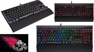 Három Corsair billentyűzet érkezik új Cherry kapcsolóval