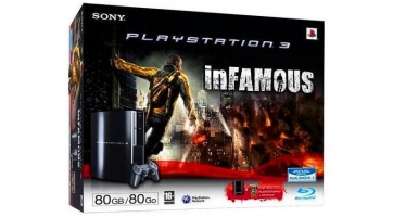 inFamous PlayStation 3 bundle az Amazon honlapján