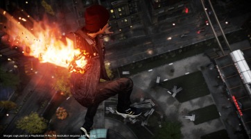 Képeken az inFamous Second Son és a First Light PS4 Pro-s változata