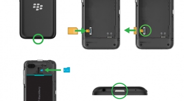 Képeken a BlackBerry C széria egyik modellje
