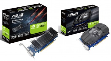 Két GT 1030-as kártyával bővít az ASUS