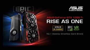 Két GTX 1080 Ti-t mutatott be az ASUS