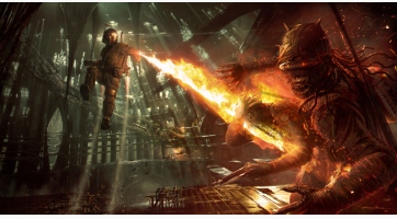 Koncpeciós rajzok a Star Wars 1313-ról
