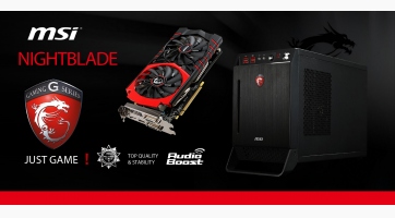 Már az új NVIDIA GTX 900-as kártyákkal is elérhető az MSI Nightblade
