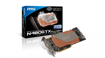 Már előrendelhető az MSI új N480GTX HydroGen gyorsítója