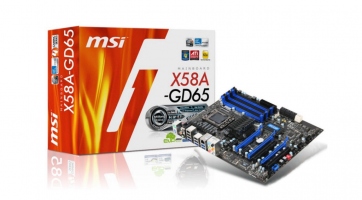 Már előrendelhető az MSI új X58A-GD65 alaplapja