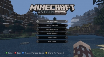 Videón a Minecraft Xbox 360: Skyrim Edition