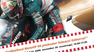 MotoGP 08: mától Talmácsi Gábor a játék arca