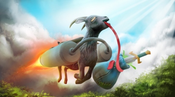 Őrült launch trailert kapott a PS-konzolokra érkező Goat Simulator