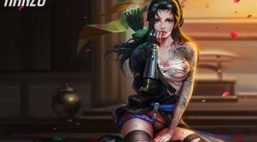Overwatch: a szexi női Hanzo cosplay-nál forróbbat ma már tutira nem látsz!