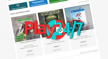 Play 24/7: Elindult Magyarország legújabb videojáték webáruháza!