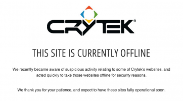 Támadás érte a Crytek honlapját is