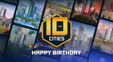 Tízéves lett a Cities: Skylines, tartalmi frissítést kap márciusban