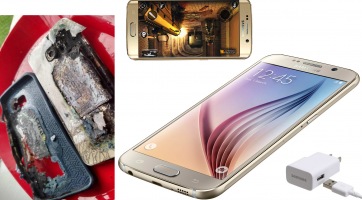 Töltés közben gyulladt ki Samsung Galaxy S6 Edge+