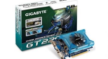 Túlhajtott GeForce GT 220 a Gigabyte kínálatában