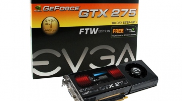 Újabb túlhajtott GTX 275 az EVGA-tól