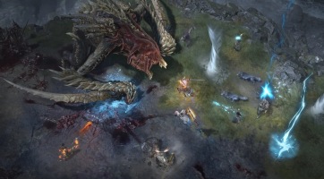 Videón láthatjuk a Diablo IV egyik World Boss harcát