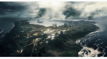 Wake Island a kísérteties Battlefield 3 látványterven