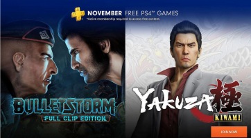 Yakuza Kiwami és Bulletstorm: Full Clip Edition a PS Plus novemberi játékai között?