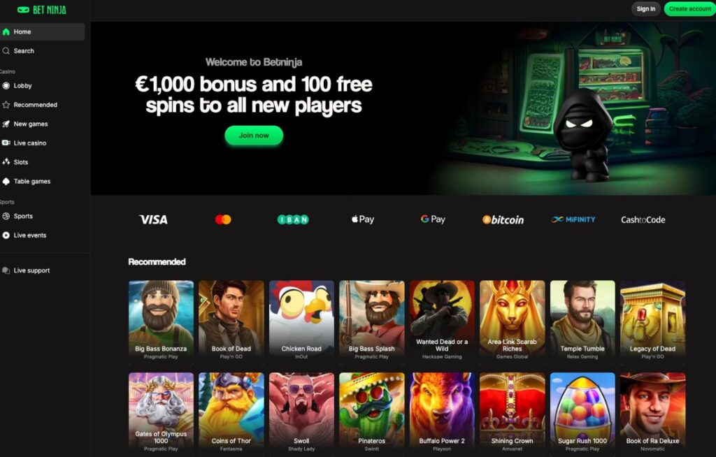 betninja online casino