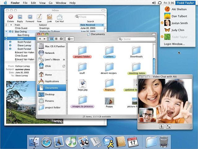 Az Apple jelentős frissítőcsomagot adott ki az OS X Pantherhez