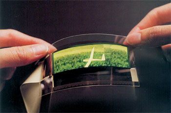 Átlátszó, hajlítható speciális OLED kijelző