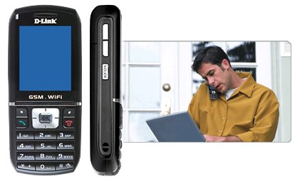 D-LINK V-CLICK: szolgáltatófüggetlen kétsávos GSM / Wi-FI telefon