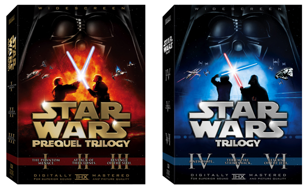 Star Wars filmek BD és DVD formátumban