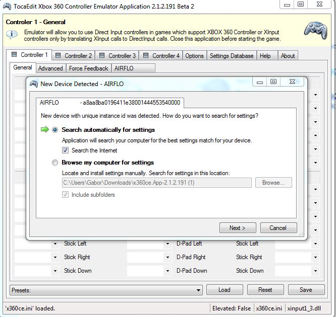 Xbox 360 vezérlő emulálása egyszerűen