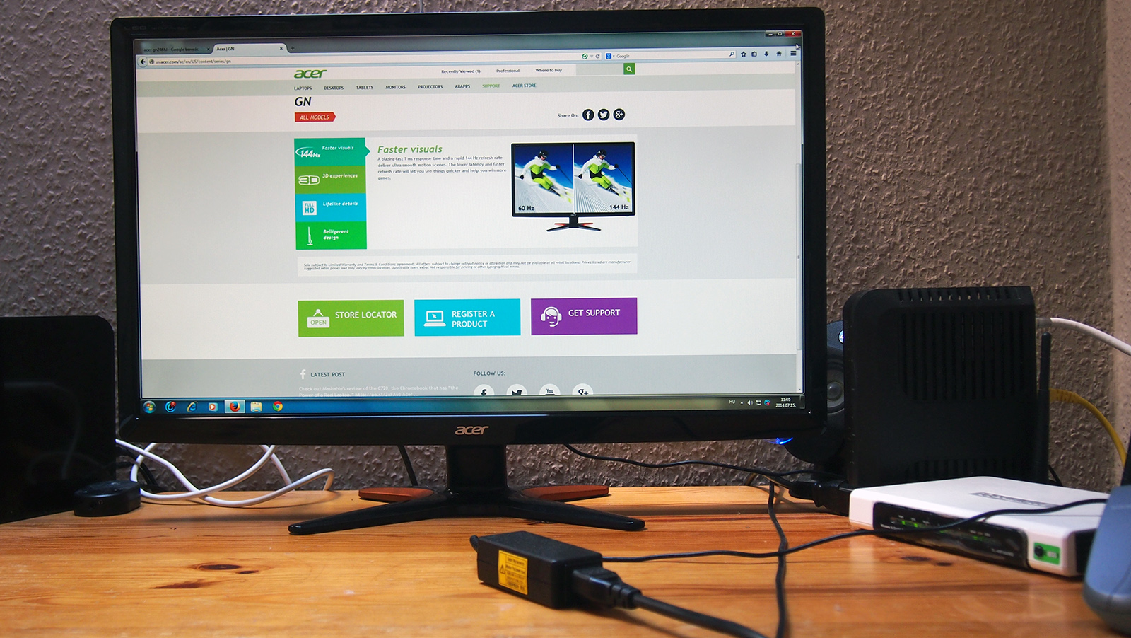 Acer GN246HL monitor teszt