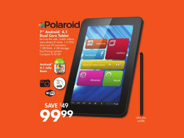 100 dolláros árcédulával érkezett meg a Polaroid új táblagépe